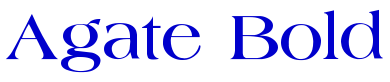 Agate Bold шрифт